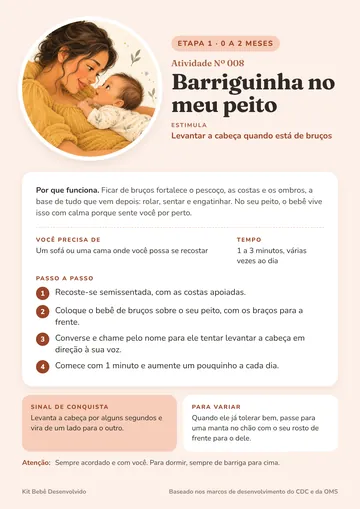 Ficha 008: Barriguinha no meu peito