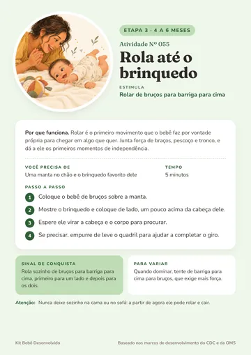 Ficha 055: Rola até o brinquedo